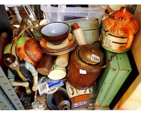 Shelf of mixed household items. Not available for in-house P&amp;P 