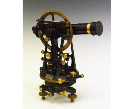 T. Cooke &amp; Sons Ltd of London &amp; New York theodolite No. 11276, 34cm high 