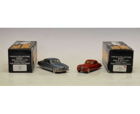 Gems &amp; Cobwebs (Cornwall) - Two boxed precision hand built 1/43 scale model vehicles comprising; G.C.21 'Jaguar XK 150 Co