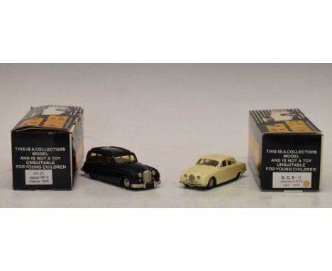 Gems &amp; Cobwebs (Cornwall) - Two boxed precision hand built 1/43 scale model vehicles comprising; G.C.9 'Jaguar S Type 196