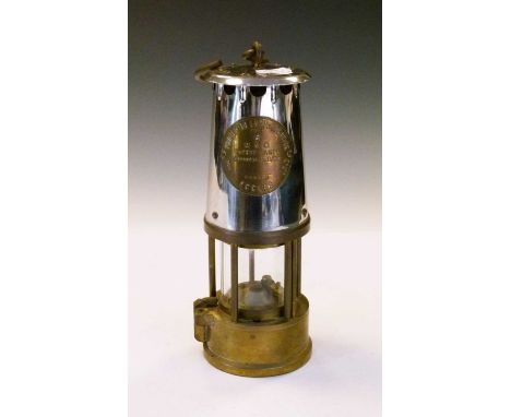 The Protector Lamp &amp; Lighting Co. Ltd. 'Type 6' M&amp;Q Safety Lamp by Eccles, 23cm high (ex. hook)