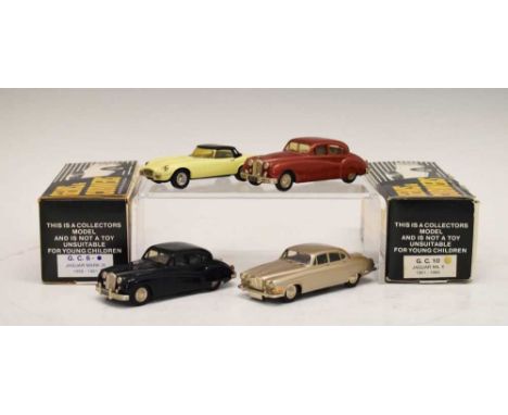 Gems &amp; Cobwebs (Cornwall) - Four precision hand built 1/43 scale model vehicles comprising; boxed G.C.6 'Jaguar Mark IX 1