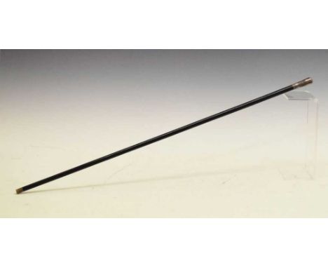 1930s St. John Ambulance Brigade silver topped swagger stick, Birmingham, 1933, 76cm long