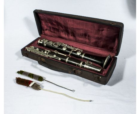 A clarinet in fitted case