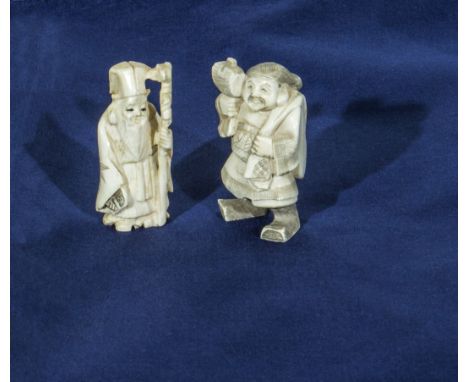 Two ivory netsuke