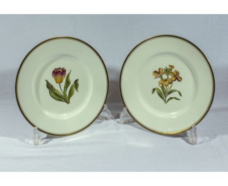 Two Royal Worcester plates, 27cm diameter