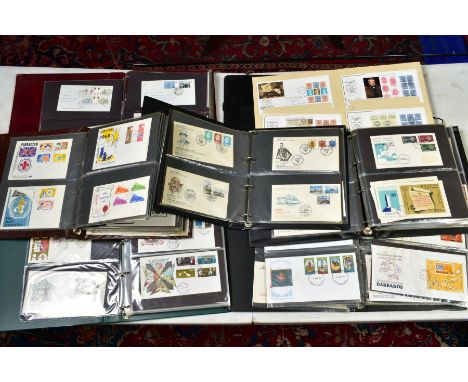 FIRST DAY COVERS, a collection of six hundred and sixty four first day cover/first day of issue stamps in seven albums from E
