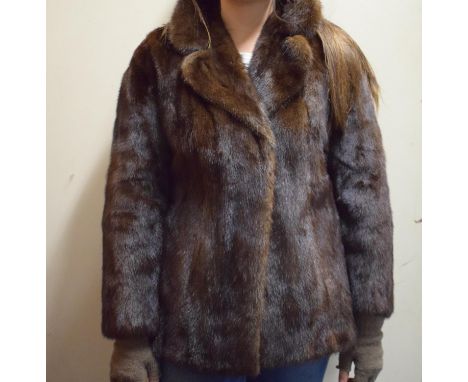 A Vintage Ladies Fur Jacket, Size 12 