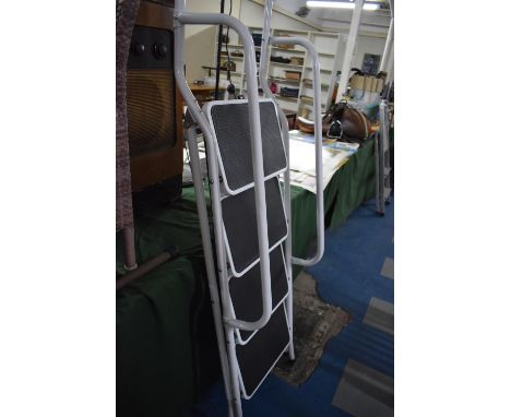 A Modern Four Step Metal Step Ladder 