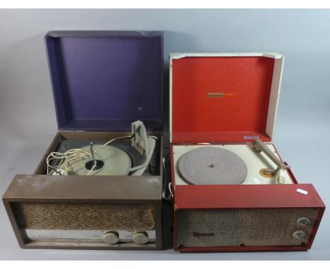 A Vintage Philips Disk Jockey Minor Record Player (Working) Together with a Fidelity Record (Needs Attention) 