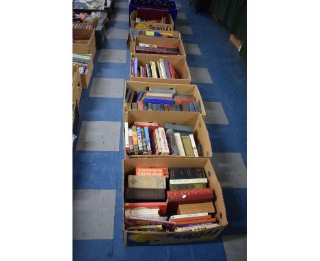Seven Boxes of Vintage Books 