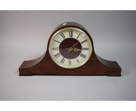 A Modern Westminster Chime Mantle Clock with Battery Movement, 46cm Wide 
