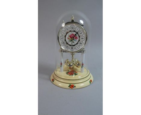 A 1950's Hermle Tinplate Pillar Clock 