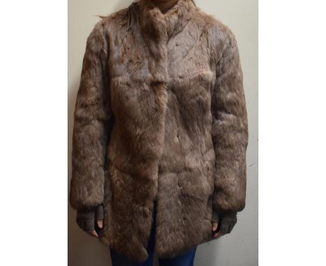 A Vintage Fur Coat, Size 16 