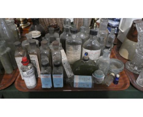 A Collection of Vintage Medicine and Veterinary Bottles 