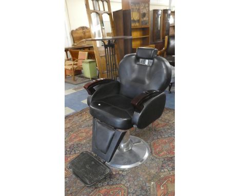 A Vintage Style Barber's Chair, Support in Need of Some Attention 