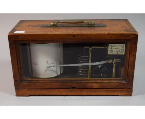 A Vintage Cased French Barograph 