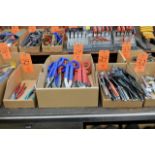 Lot - Snips, Shears and Strapping Cutters in (3) Boxes