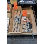 Lot - Tap and Die Handles, Dies, Hose Crimper and OTC Universal Outside Thread Chaser in (3) Boxes