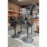 Lot - (3) Lasko 30 in. Model NSC-243 and (1) 30 in. Model F0-75S1F0L(2) Pedestal Shop Fans