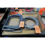 Lot - (2) 6 in. and (2) 8 in. C-Clamps in (2) Stacks