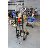 Lot - (2) 2-Wheel Hand Carts with Chapin All Weather Spreader