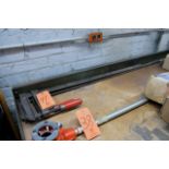 Lot - (1) 36 in. and (1) 48 in. Bar Clamp in (1) Stack