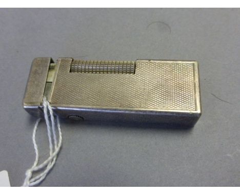 Vintage white metal Dunhill lighter