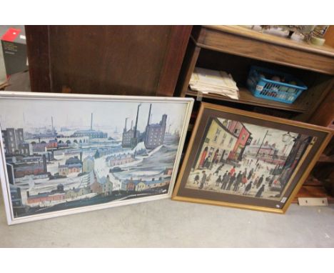 Two vintage L.S. Lowry prints 