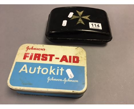 Two Vintage First Aid Tins (previously listed bookends withdrawn)