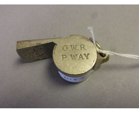 Vintage GWR P.Way whistle