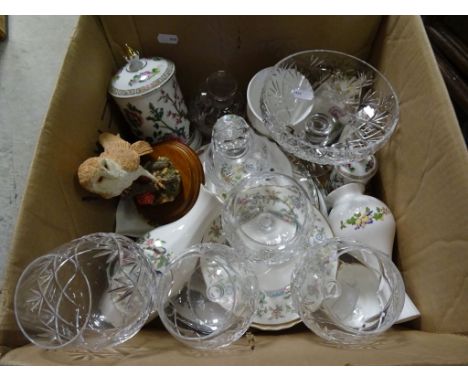 Collection of Cut Glass and Ceramic Items