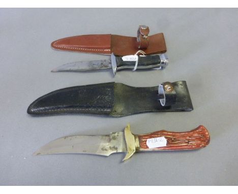 Two vintage Hunting type knives