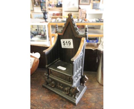 Vintage cast money box to commemorate Queens 1953 Anniversary