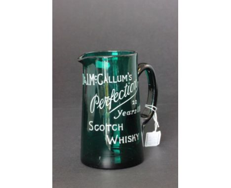 An early 20th century advertising whiskey jug for D&J  McCallum's perfection 20 years old Scotch Whisky 