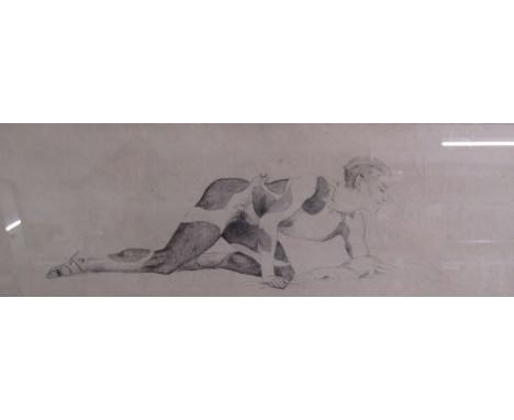 'Nijinsky as Pan' etching, pencil signed Una Troubridge - approx. 36cm x 27.5cm&nbsp;
