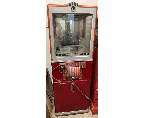 1930's International Mutoscope Reel Co. of New York Electric Travelling Crane penny in the slot crane grab arcade game in a w