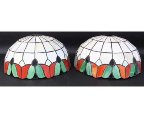 Pair of Tiffany style light shades