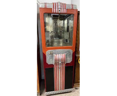 1930's International Mutoscope Reel Co. of New York Electric Travelling Crane penny in the slot crane grab arcade game in a w