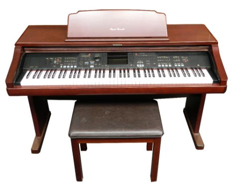 TECHNICS SX-PR902 ELECTRIC PIANO
with a central LCD screen, slot for discs, numerous sound effects, rhythm group and octave a