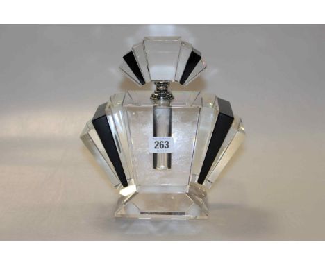 Art Deco style large scent bottle, 23.5cm