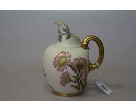 Royal Worcester flat-back jug, no. 1094, 18cm