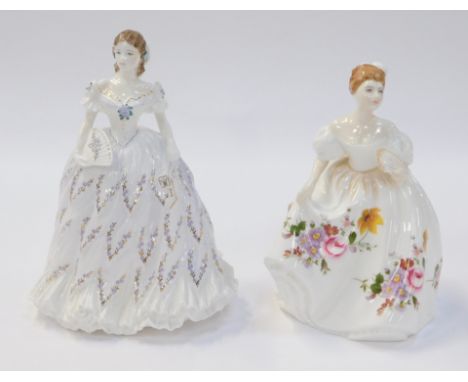 Two porcelain ladies, comprising a Royal Worcester Last Waltz, limited edition 8668/12500, 22cm high, and Royal Doulton Maril