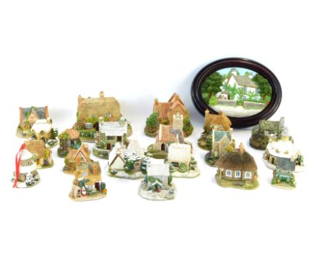 A collection of Lilliput Lane Cottages, comprising Silent Night, Grandma &amp; Grandpa's, Ladybird Cottage, Arithmetic at the