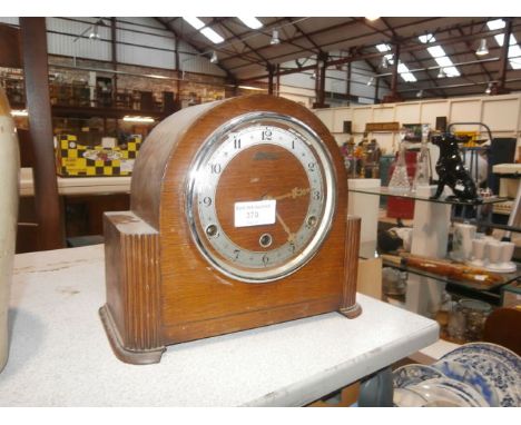 woodcased  mantel clock