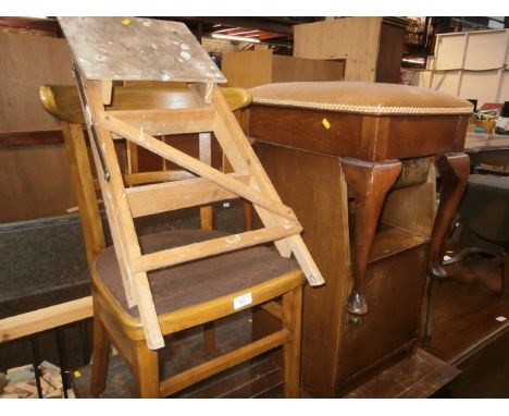 4 pieces inc bedside and piano stool etc