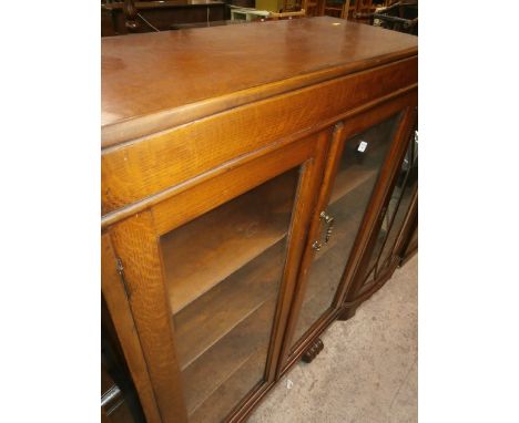 vintage glazed bookcase