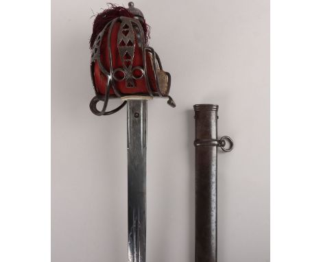 * A Scottish Victorian officers basket hilt broadsword of the 72nd Highlanders (The Duke of Albany’s Own Highlanders) by John