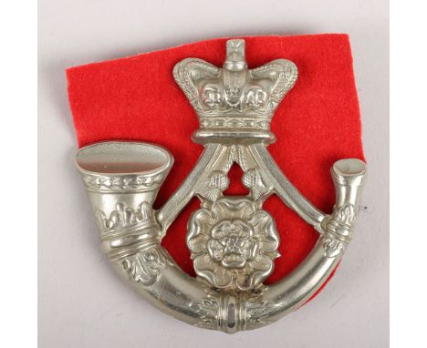 Victorian Third West York Militia Forage Cap Badge 1853-73, fine die-stamped white metal forage cap badge in form of crowned 