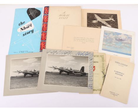 Interesting Collection of Photographs from Short Brothers Seaplane Works at Rochester, Kent.  Several signed Wartime photos o